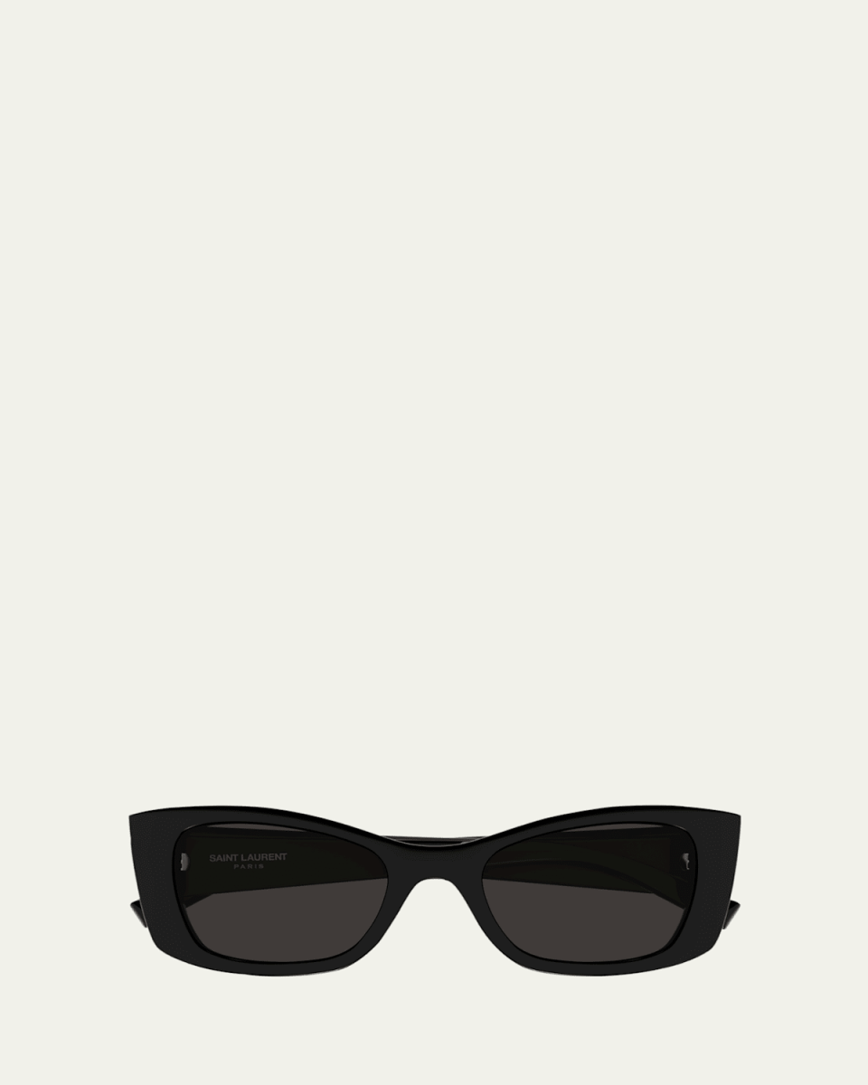 Logo Injection Plastic Cat-Eye Sunglasses